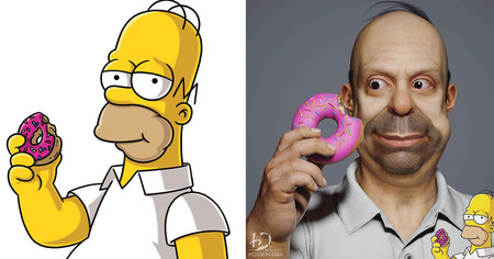 Cet artiste redessine les personnages des Simpson en version réaliste