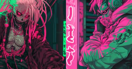 Batman, Harley Quinn, Poison Ivy : 6 personnages style Néon Grunge