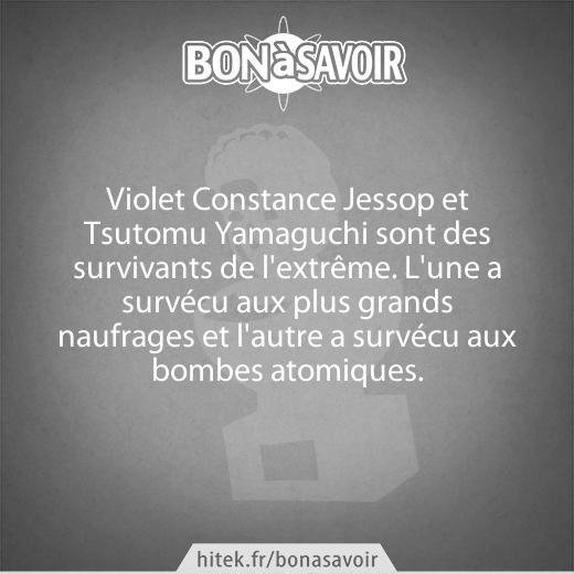 Ces deux personnes ont survécu à des bombes atomiques et aux plus grands naufrages !