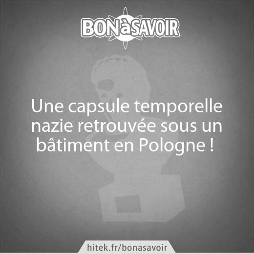 Une capsule temporelle nazie retrouvée sous un bâtiment en Pologne !