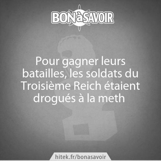 Pour gagner leurs batailles, les soldats du Troisième Reich étaient drogués à la meth 