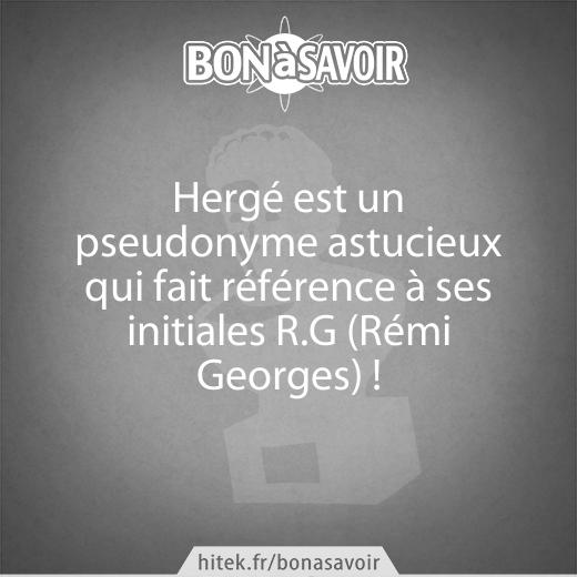 Hergé, un pseudonyme très astucieux